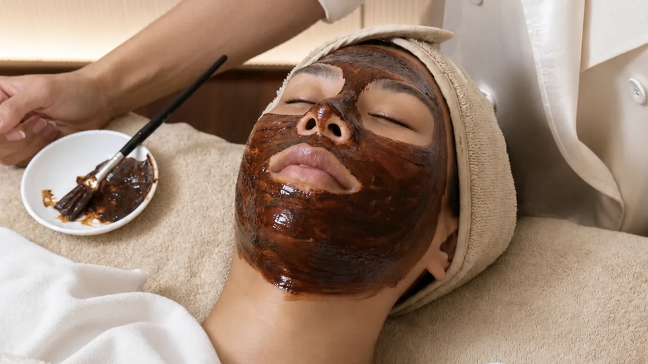 Hands-on facial treatment at SÉREN Le Moment